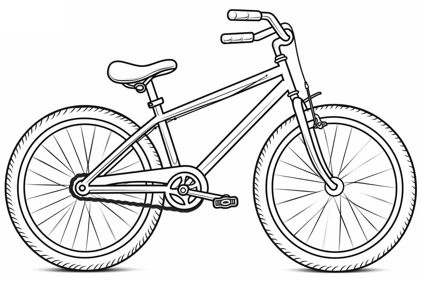 Desenho de Bicicletas para imprimir