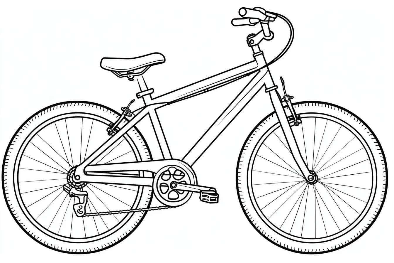 Desenho de Bicicletas para imprimir