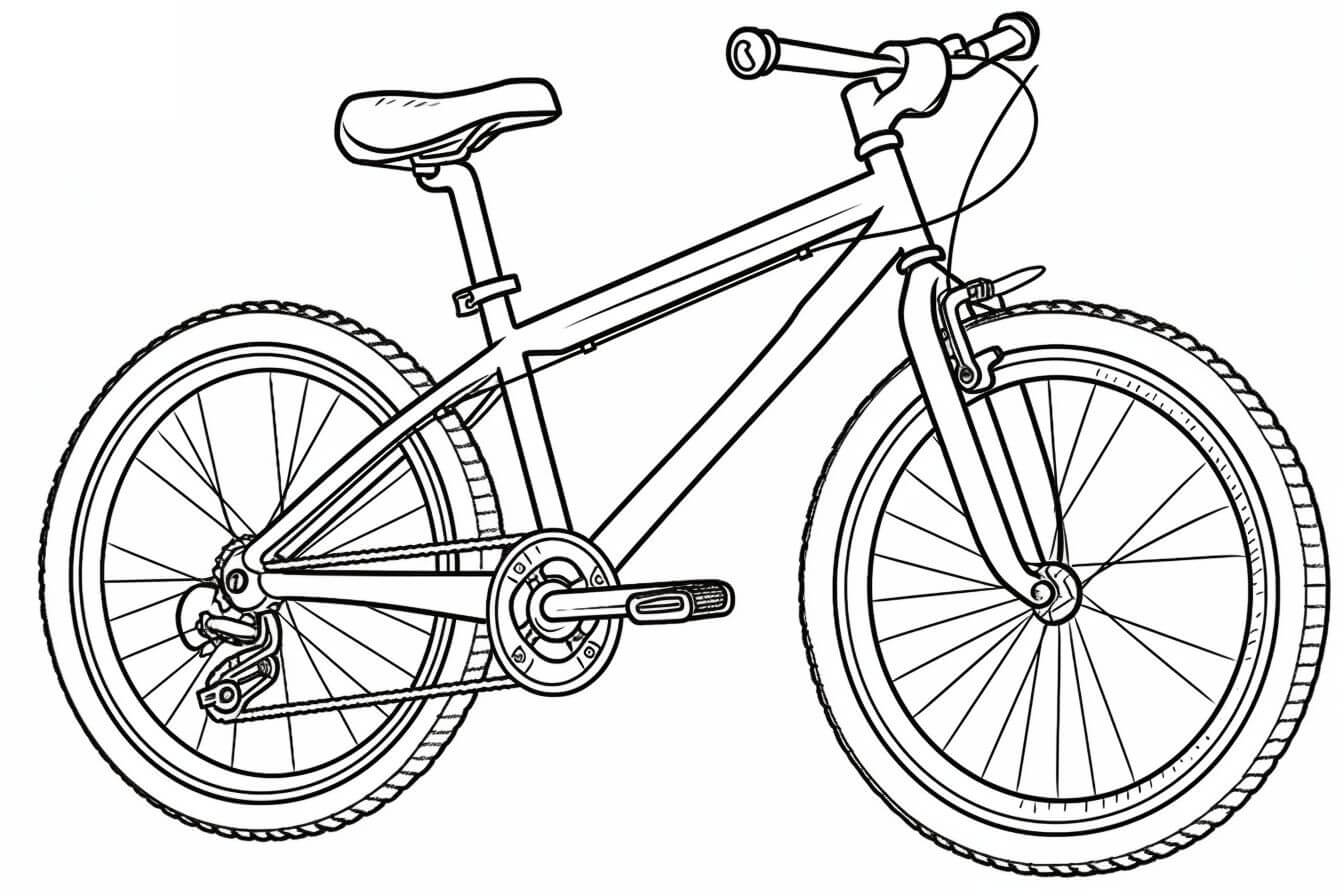 Desenho de Bicicletas para imprimir