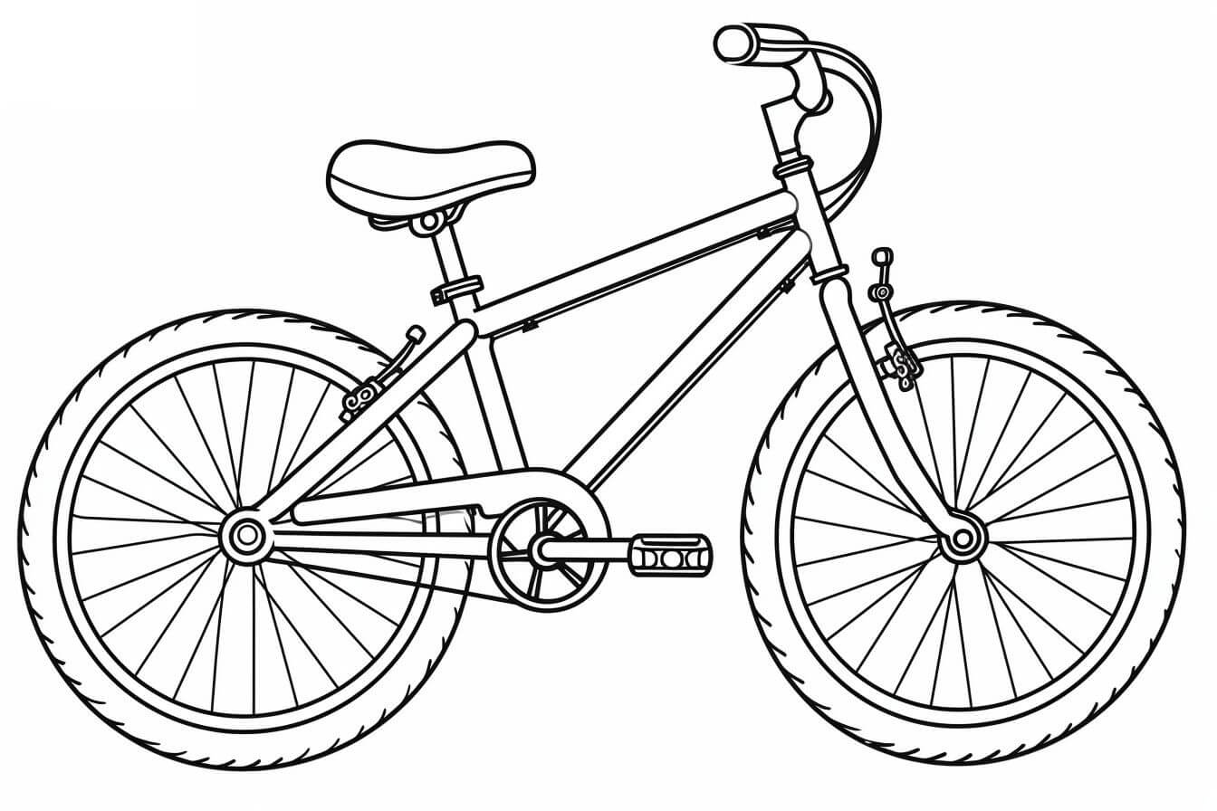 Desenho de Bicicletas para imprimir