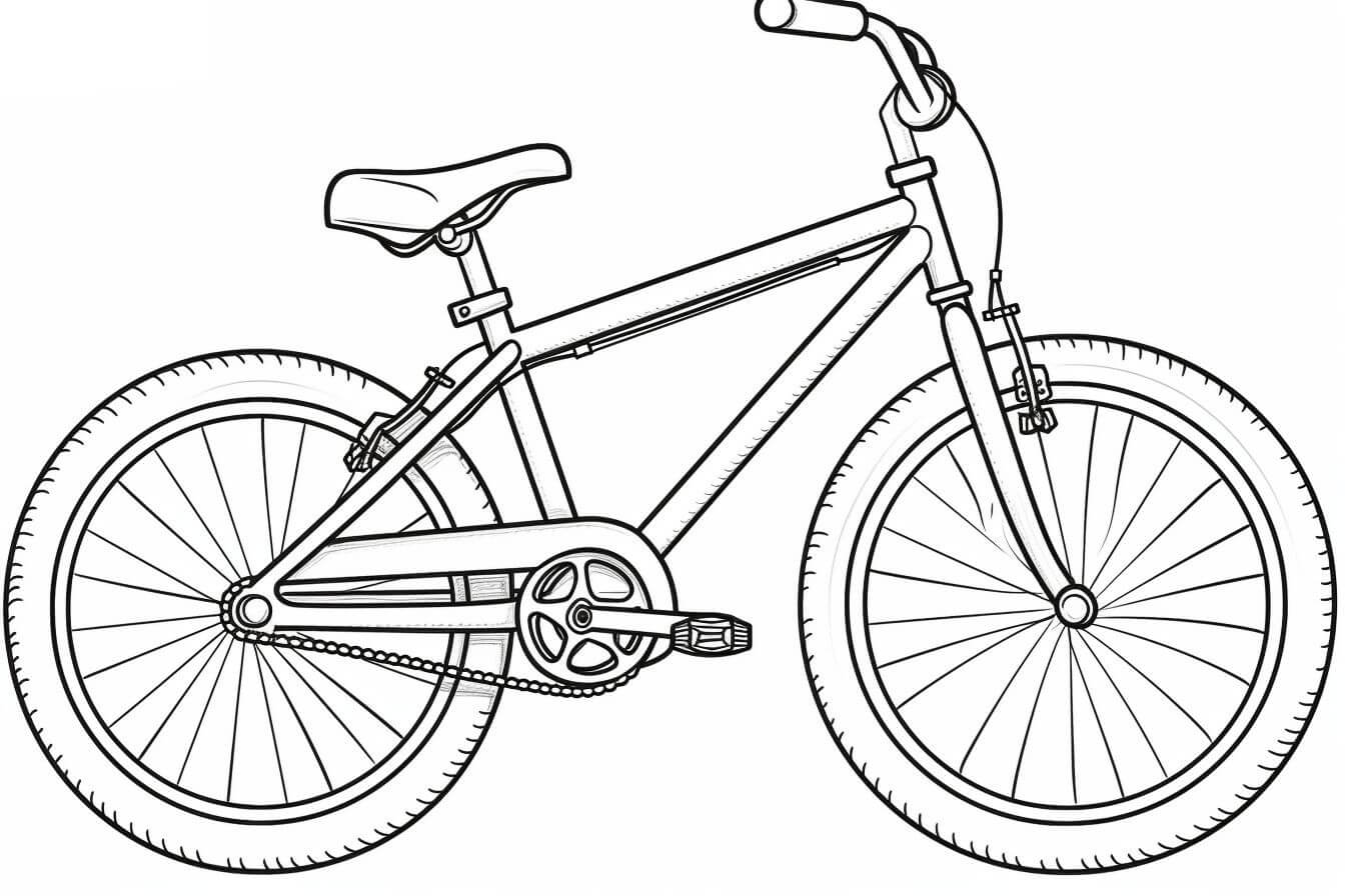 Desenho de Bicicletas para imprimir