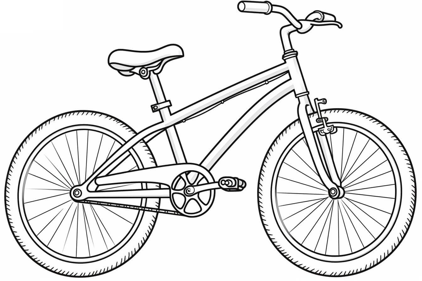 Desenho de Bicicletas para imprimir