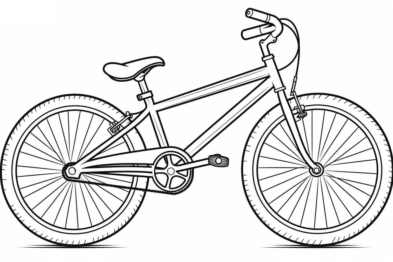 Desenho de Bicicletas para imprimir