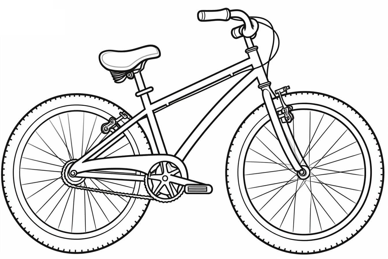 Desenho de Bicicletas para imprimir