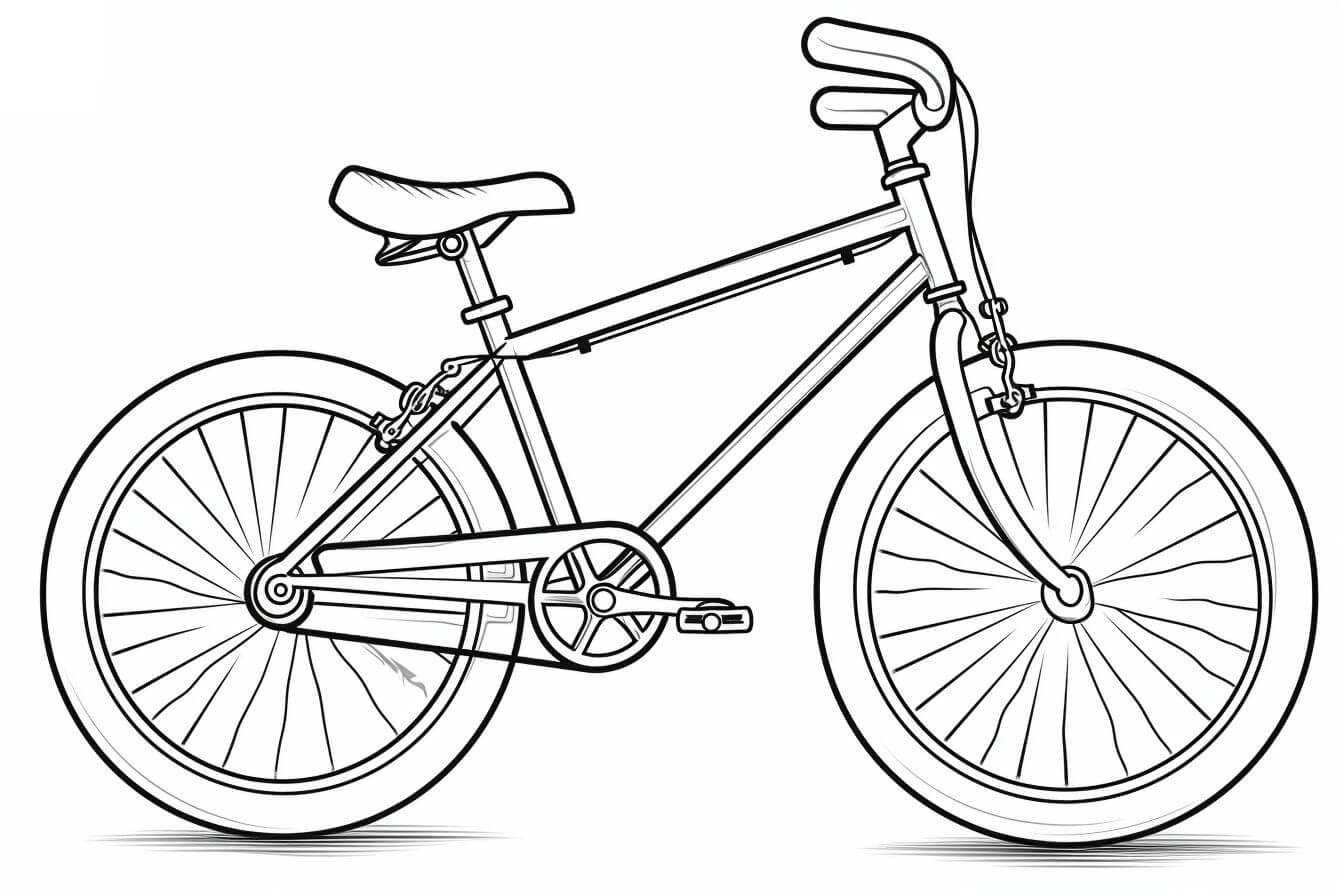 Desenho de Bicicletas para imprimir