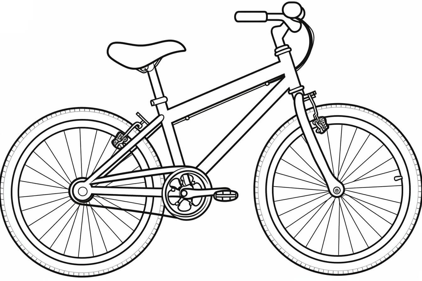 Desenho de Bicicletas para imprimir