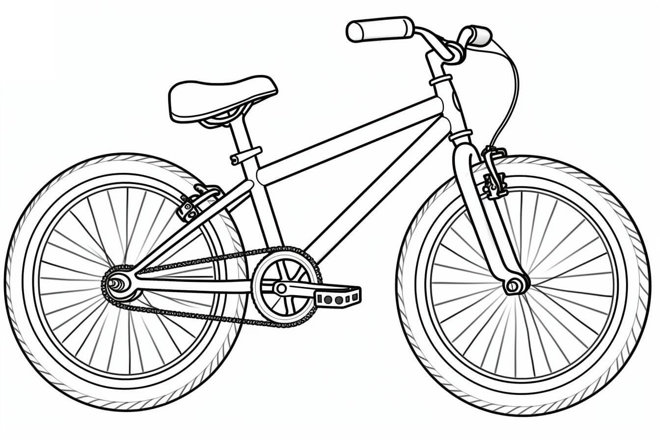 Desenho de Bicicletas para imprimir