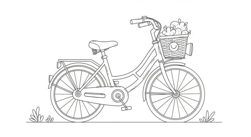 Desenho de Bicicletas para imprimir