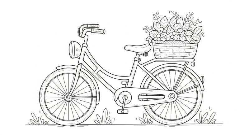 Desenho de Bicicletas para imprimir