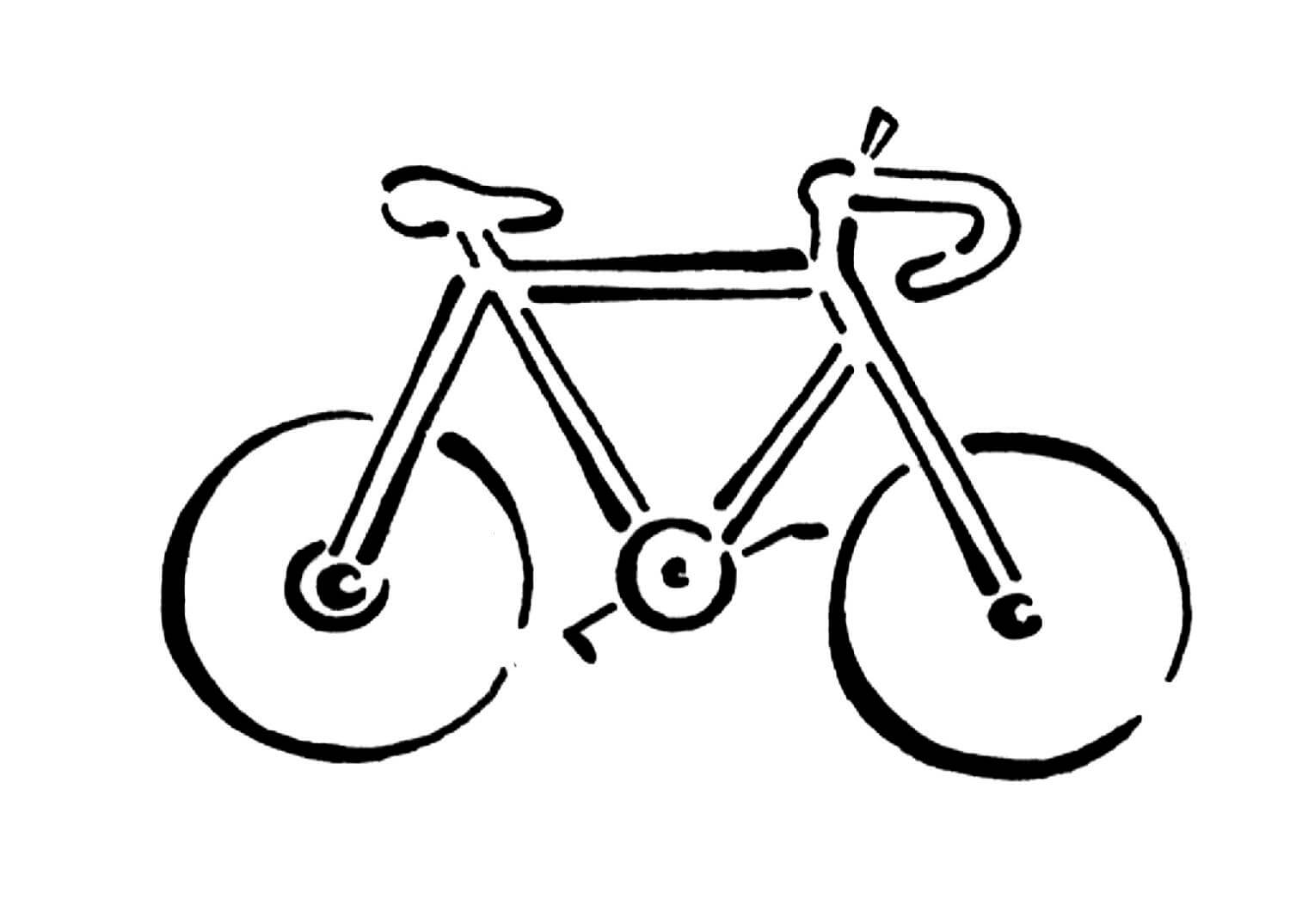 Desenho de Bicicletas para imprimir
