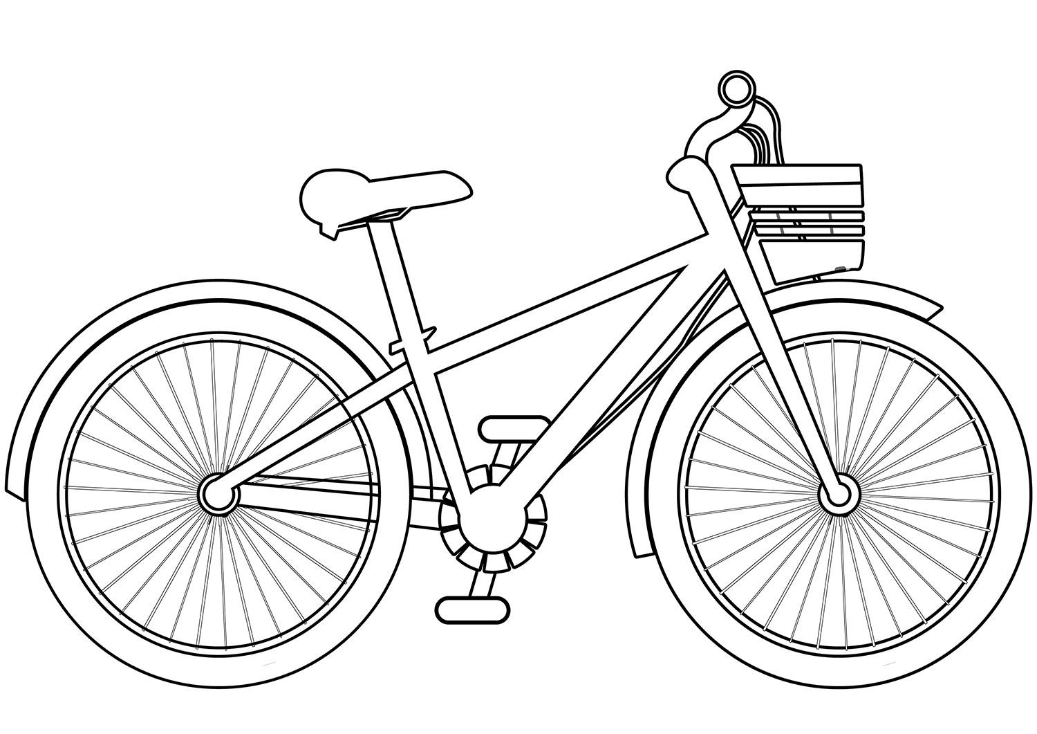 Desenho de Bicicletas para imprimir