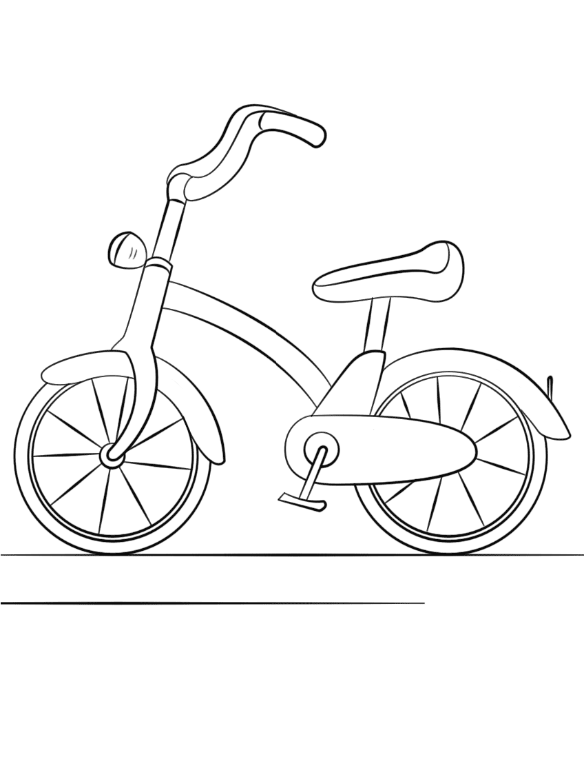 Desenho de Bicicletas para imprimir