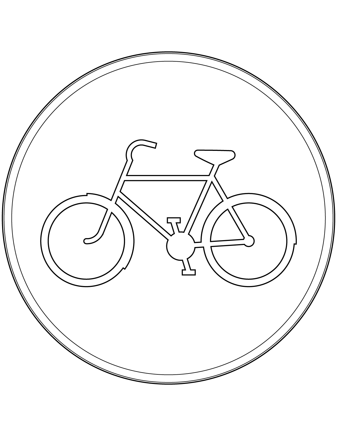 Desenho de Bicicletas para imprimir