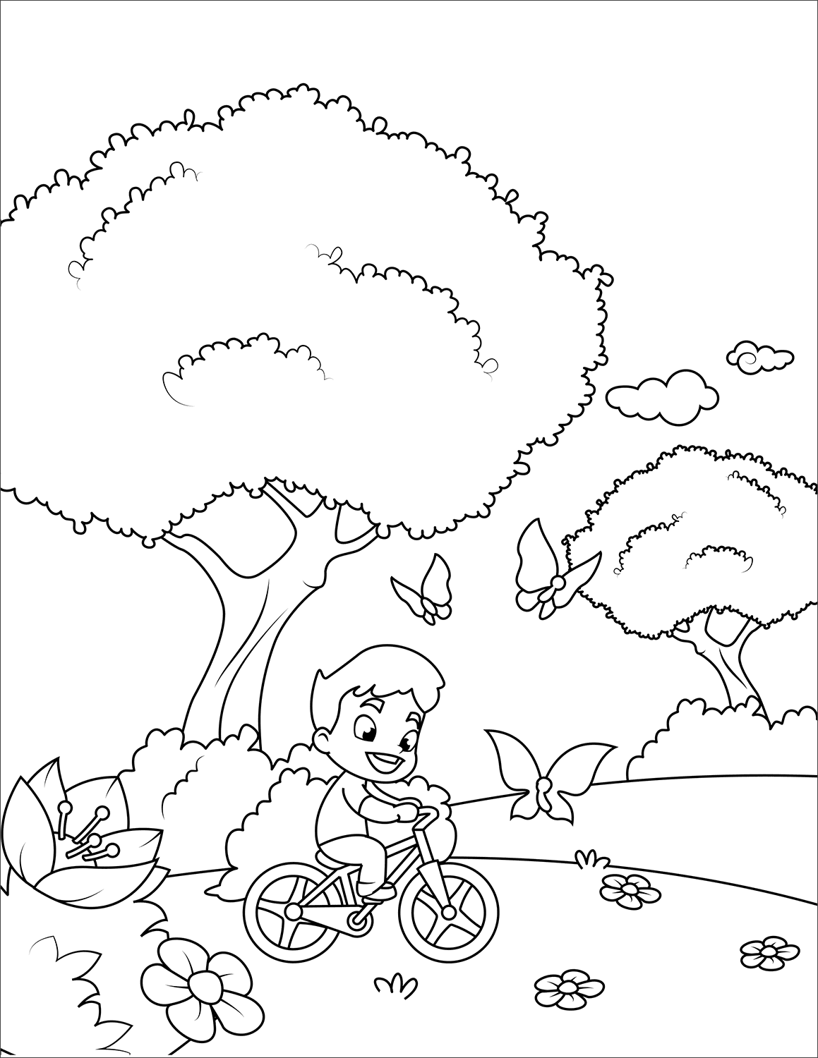 Desenho de Bicicletas para imprimir
