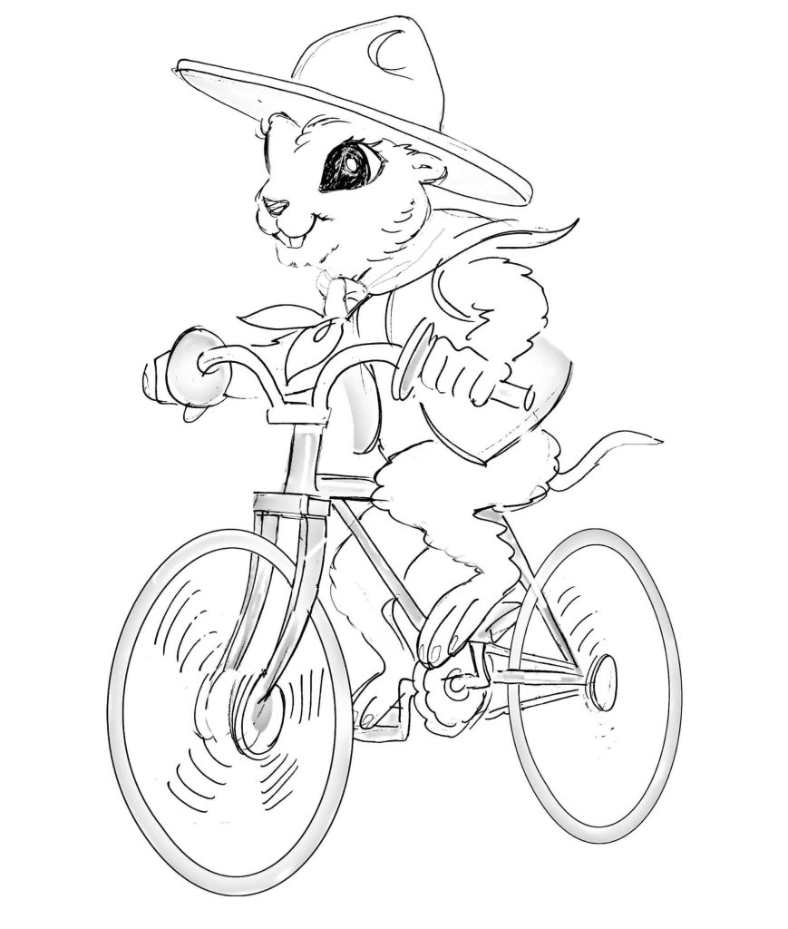 Desenho de Bicicletas para imprimir