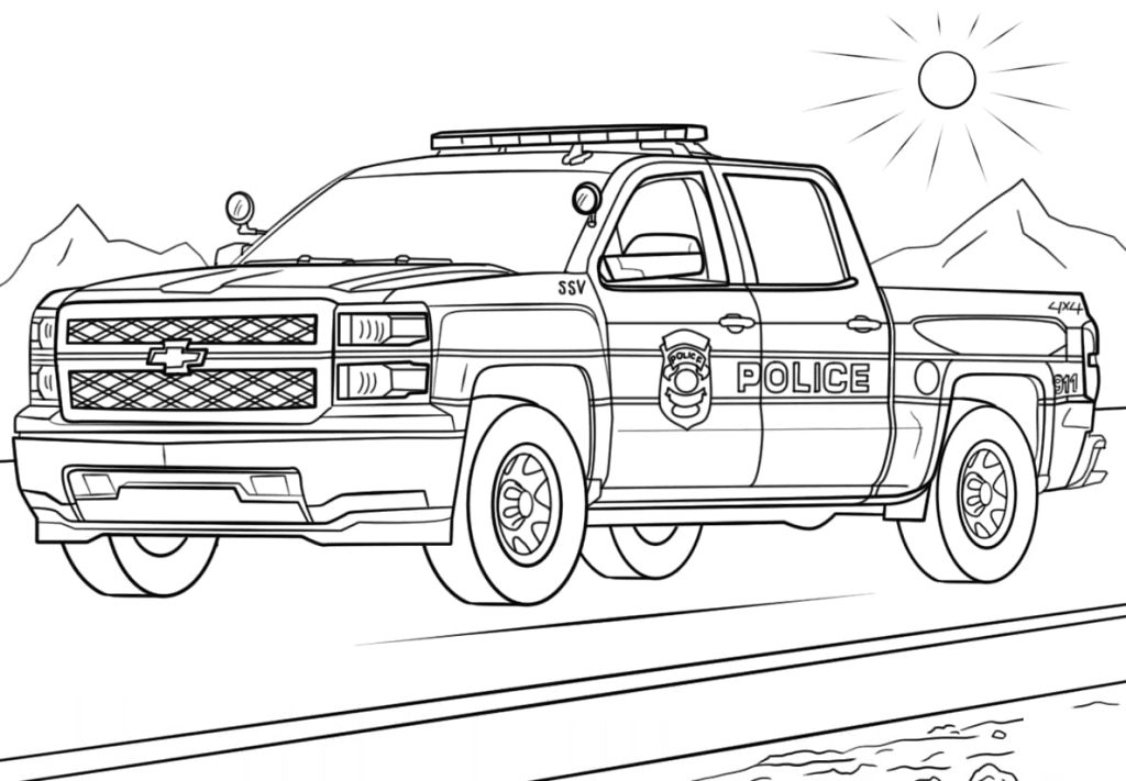 Desenho de Carros para imprimir