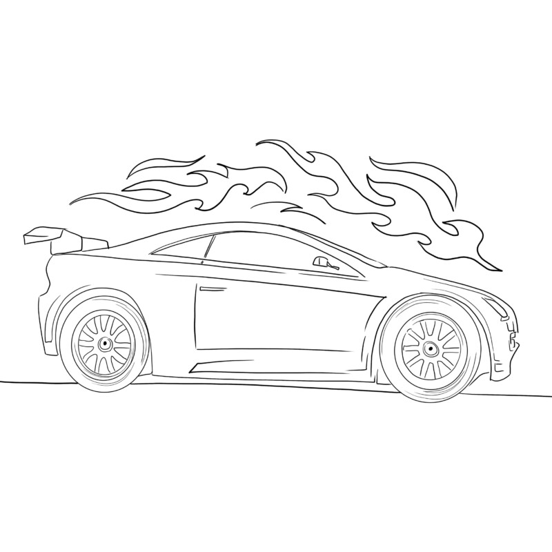 Desenho de Carros para imprimir