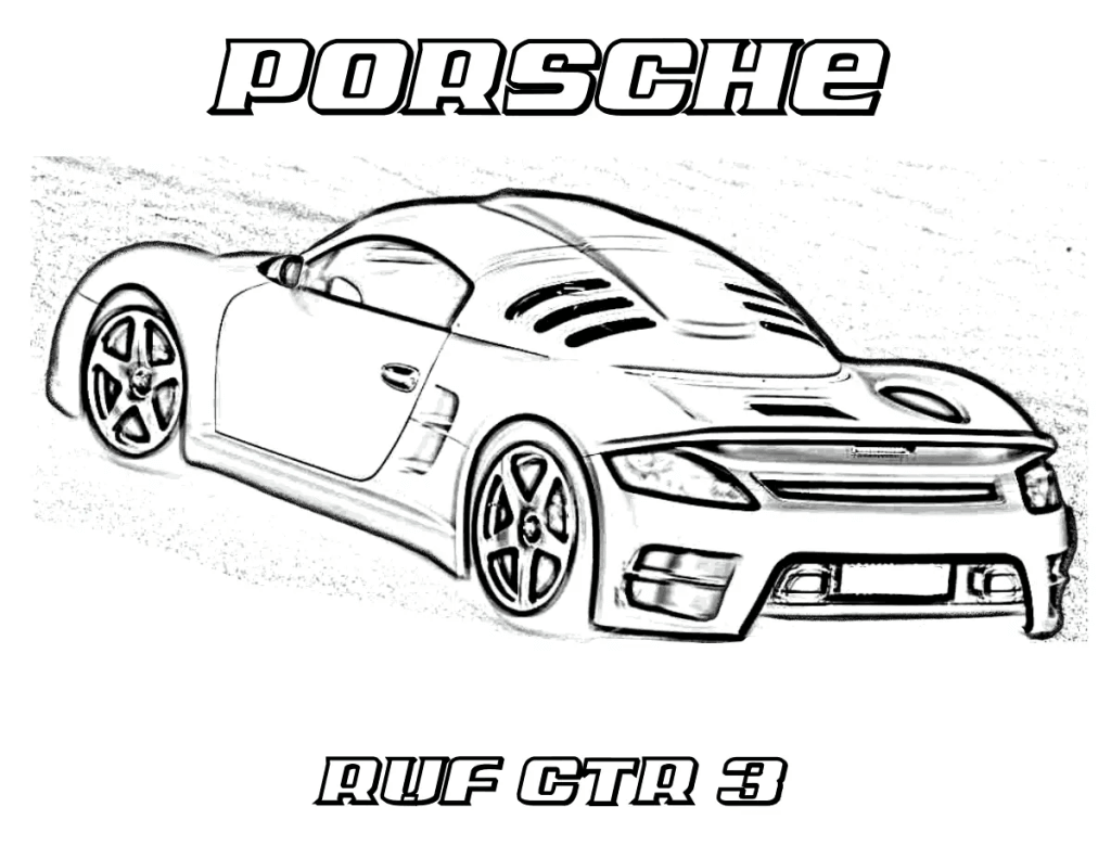 Desenho de Carros para imprimir