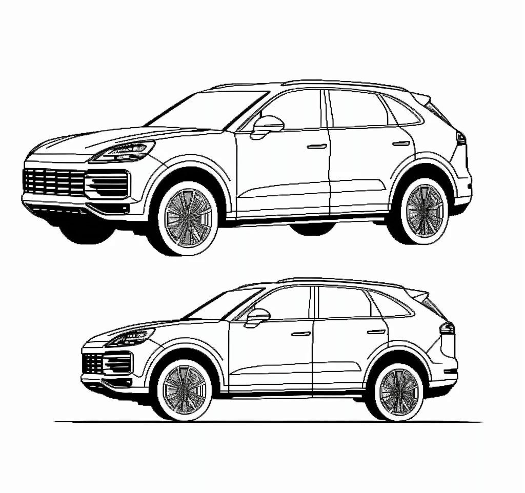 Desenho de Carros para imprimir