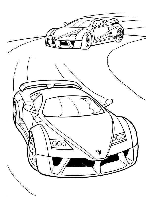 Desenho de Carros para imprimir