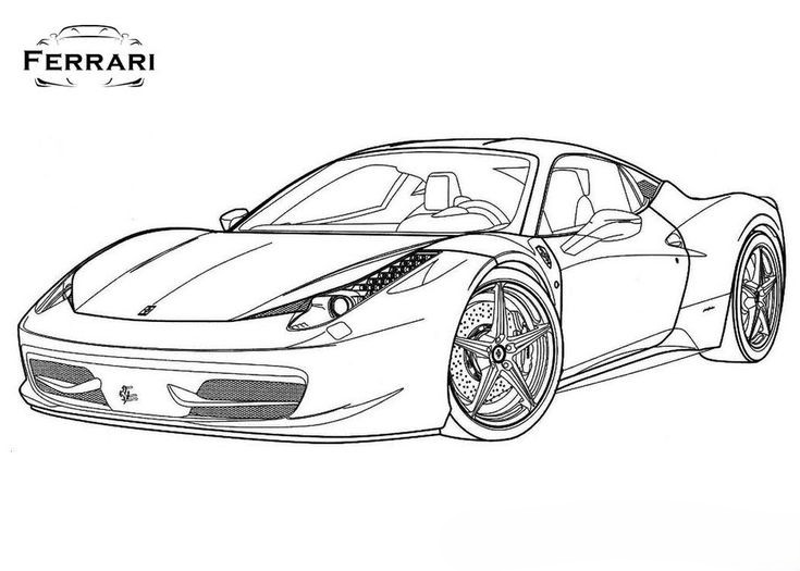 Desenho de Carros para imprimir