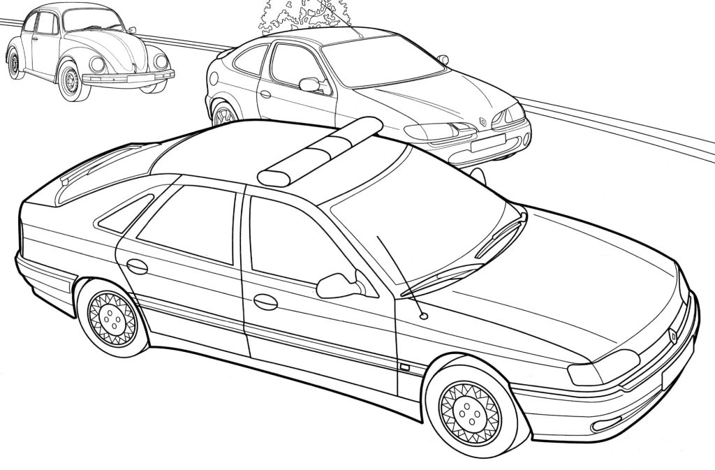 Desenho de Carros para imprimir