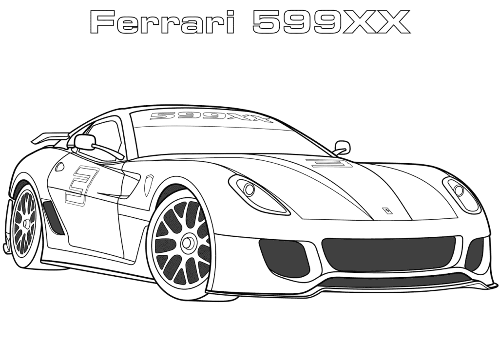 Desenho de Carros para imprimir
