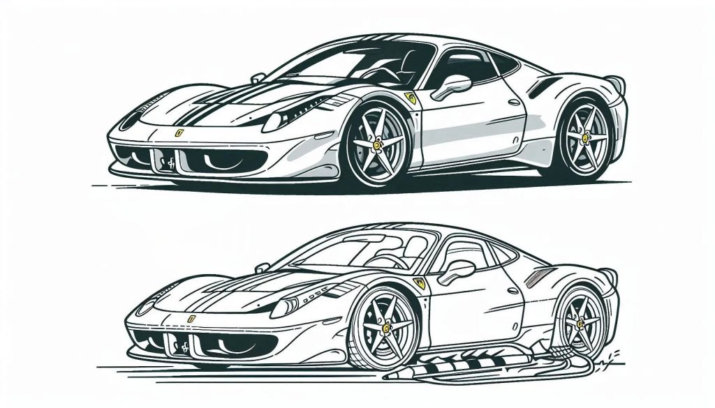 Desenho de Carros para imprimir