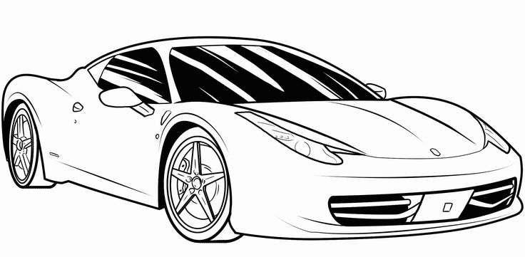 Desenho de Carros para imprimir
