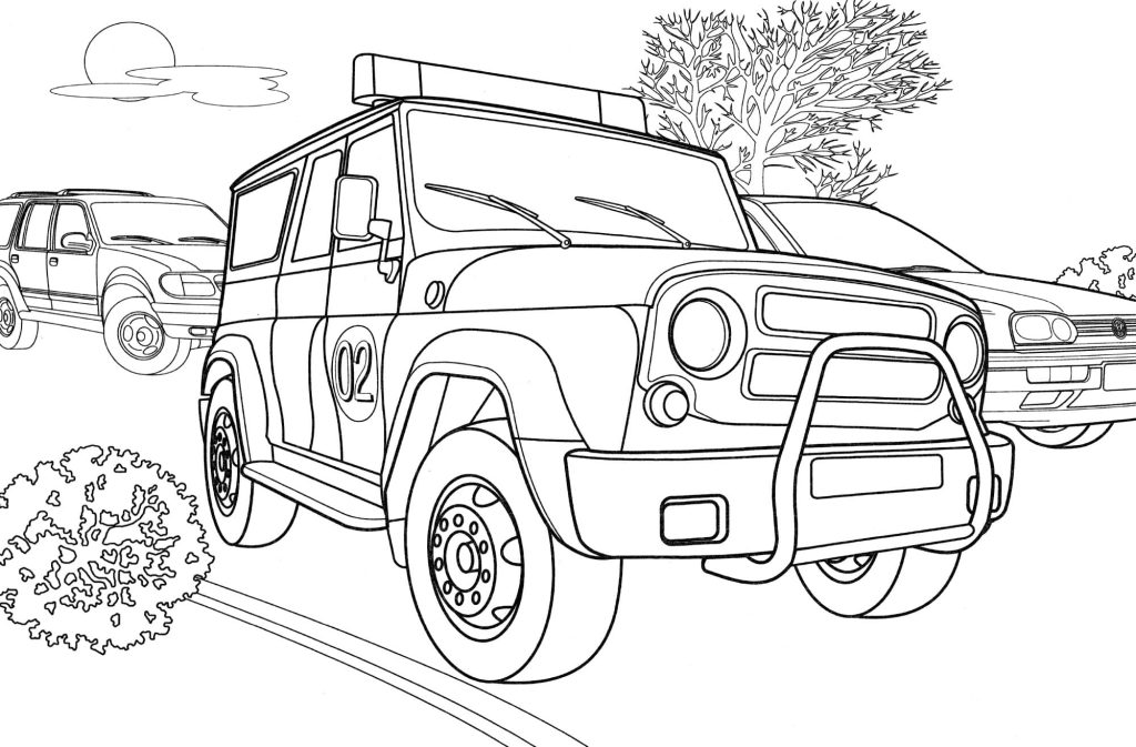 Desenho de Carros para imprimir