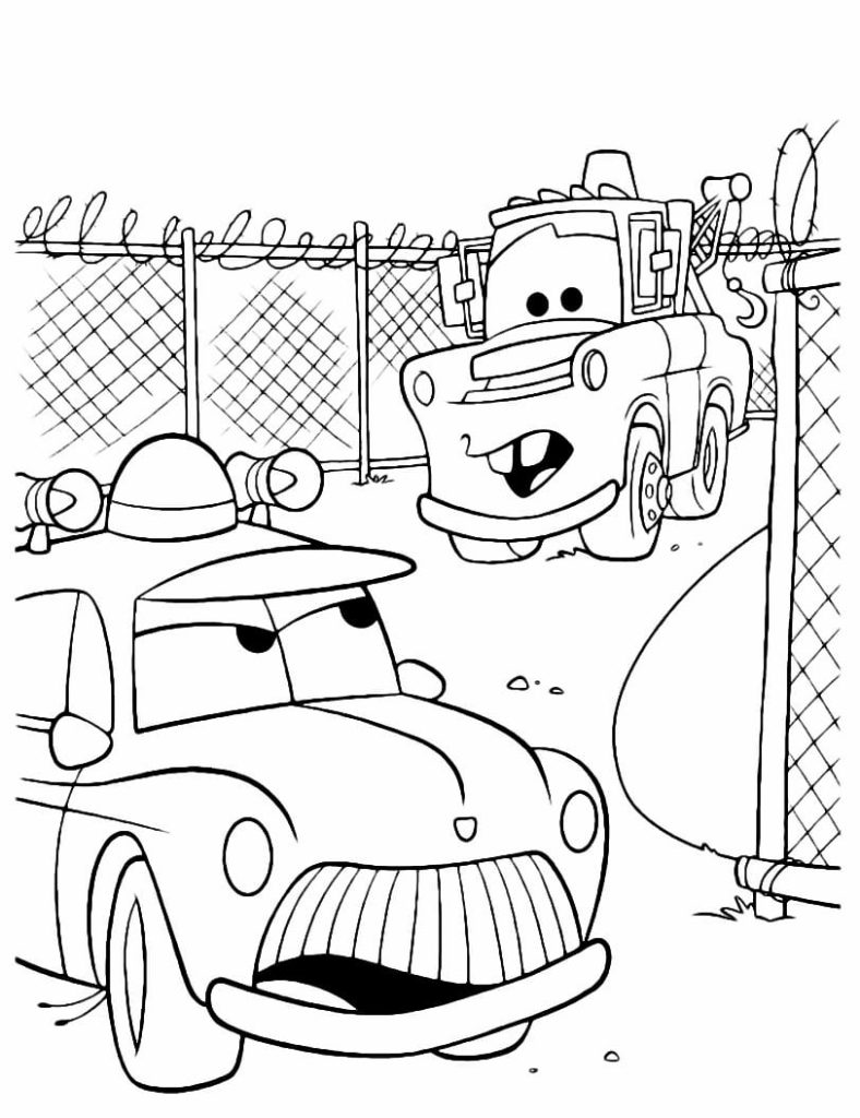 Desenho de Carros para imprimir