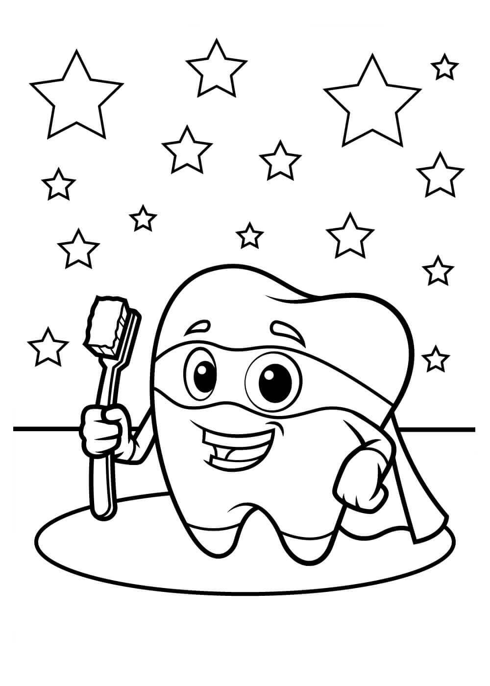 Desenho de Dentes para imprimir