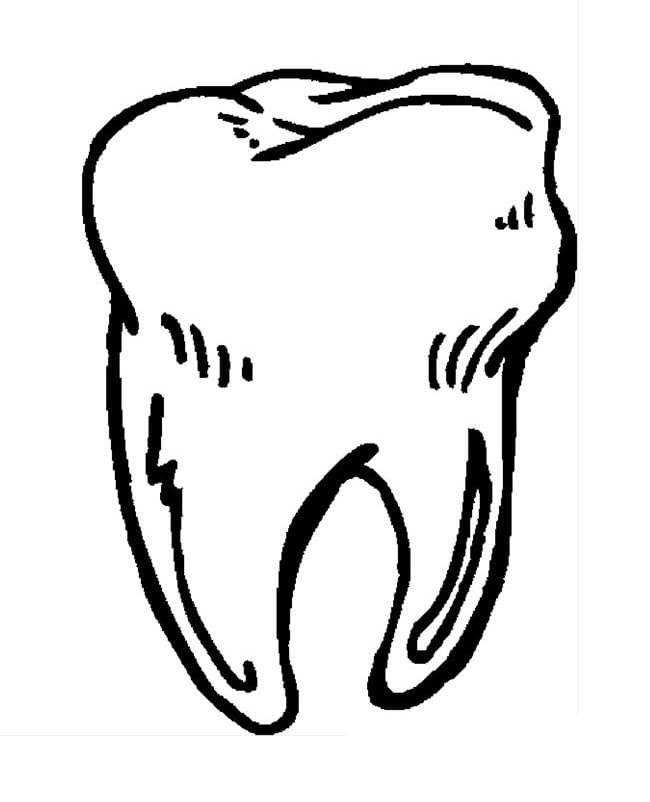 Desenho de Dentes para imprimir