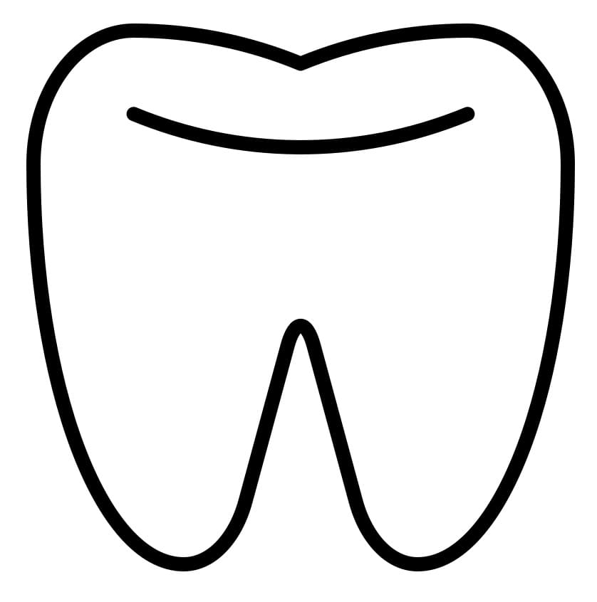 Desenho de Dentes para imprimir