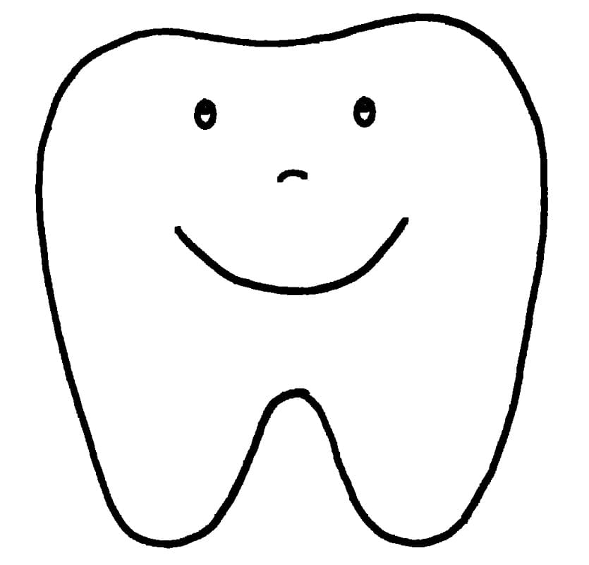 Desenho de Dentes para imprimir