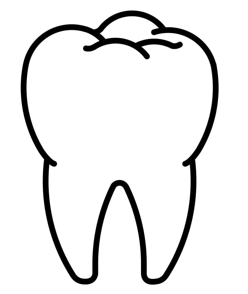 Desenho de Dentes para imprimir