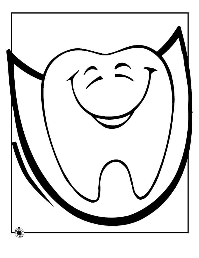 Desenho de Dentes para imprimir