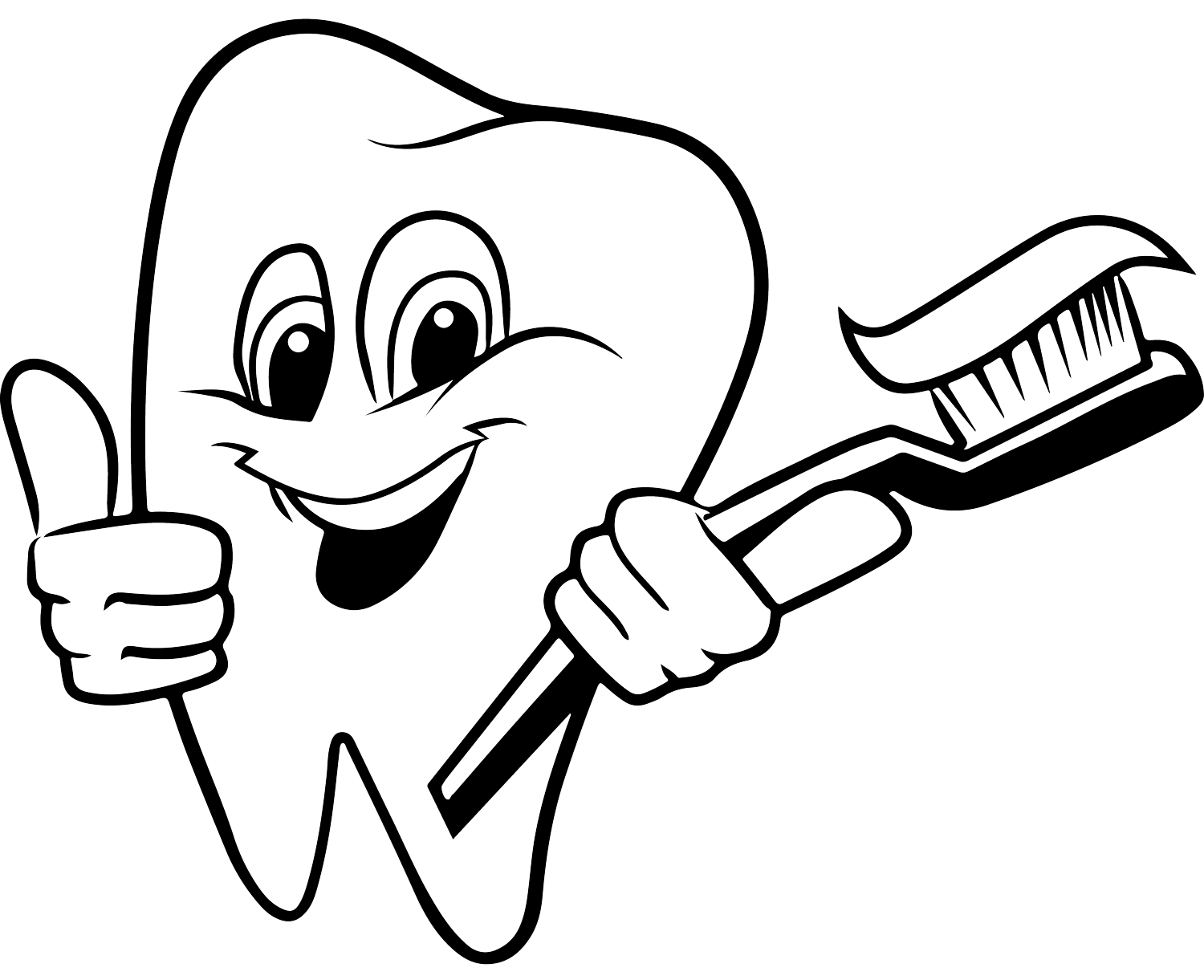 Desenho de Dentes para imprimir