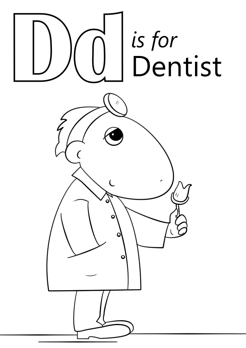 Desenho de Dentes para imprimir