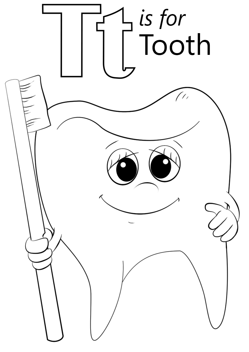 Desenho de Dentes para imprimir
