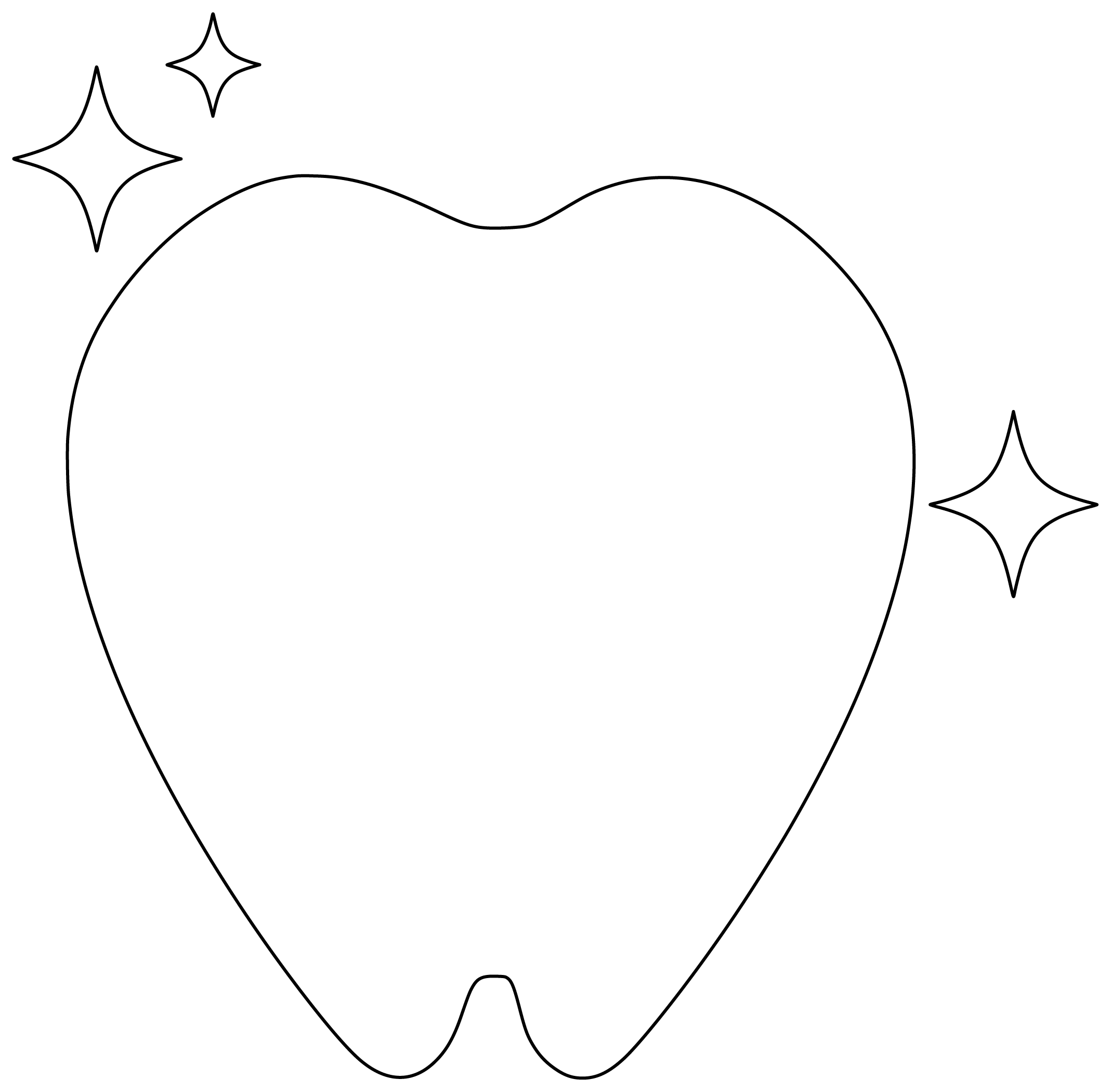 Desenho de Dentes para imprimir
