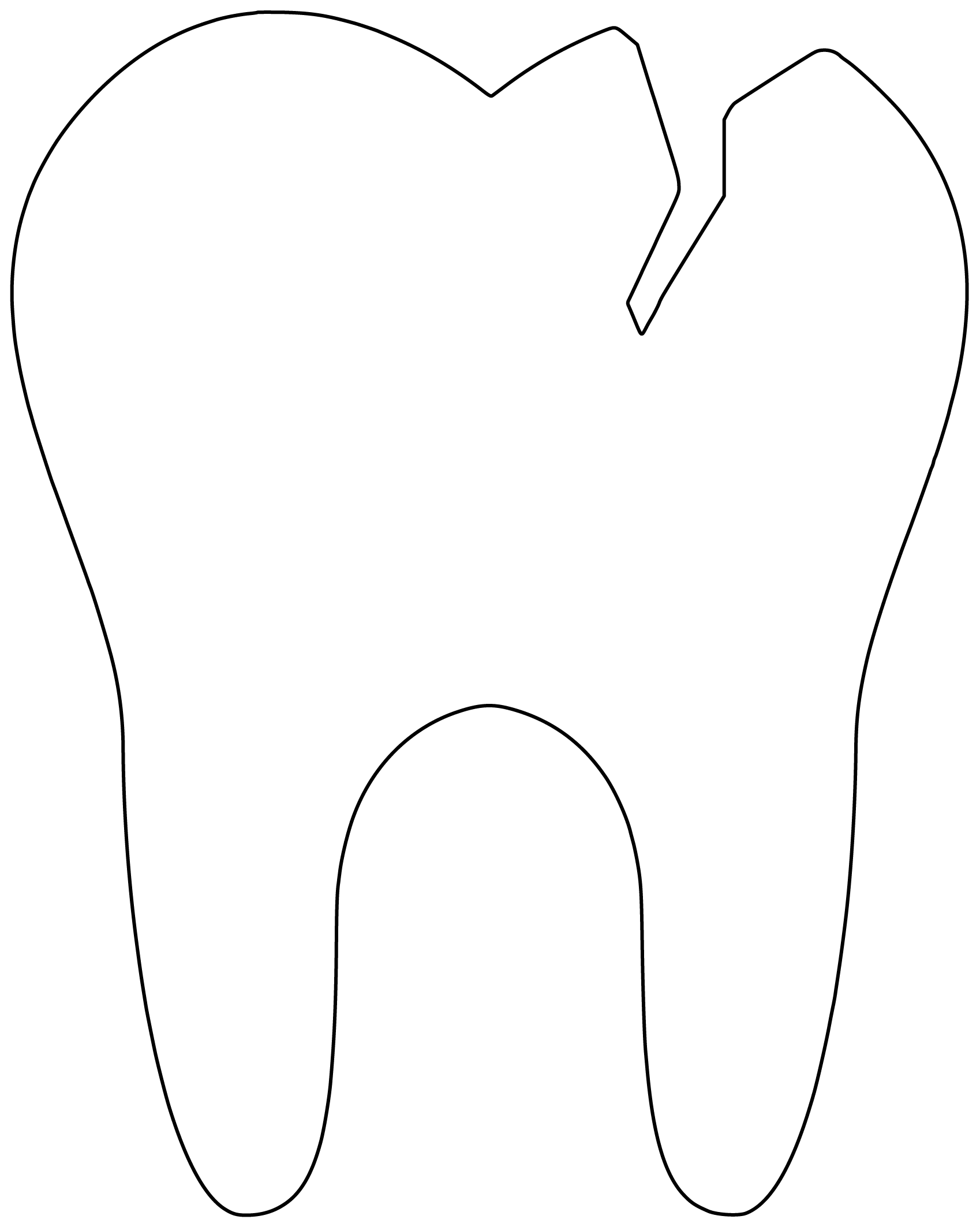 Desenho de Dentes para imprimir