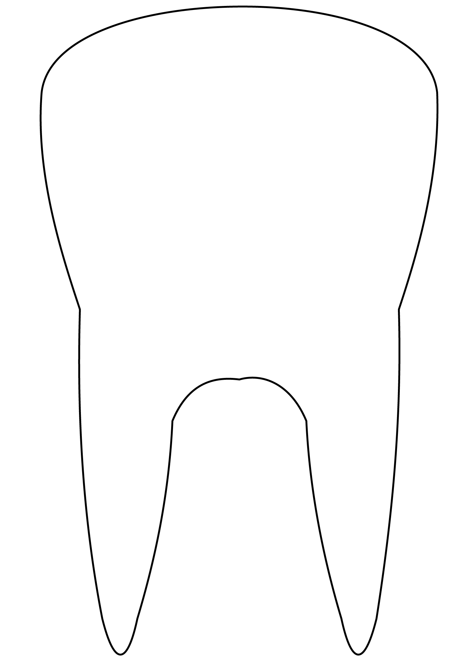 Desenho de Dentes para imprimir