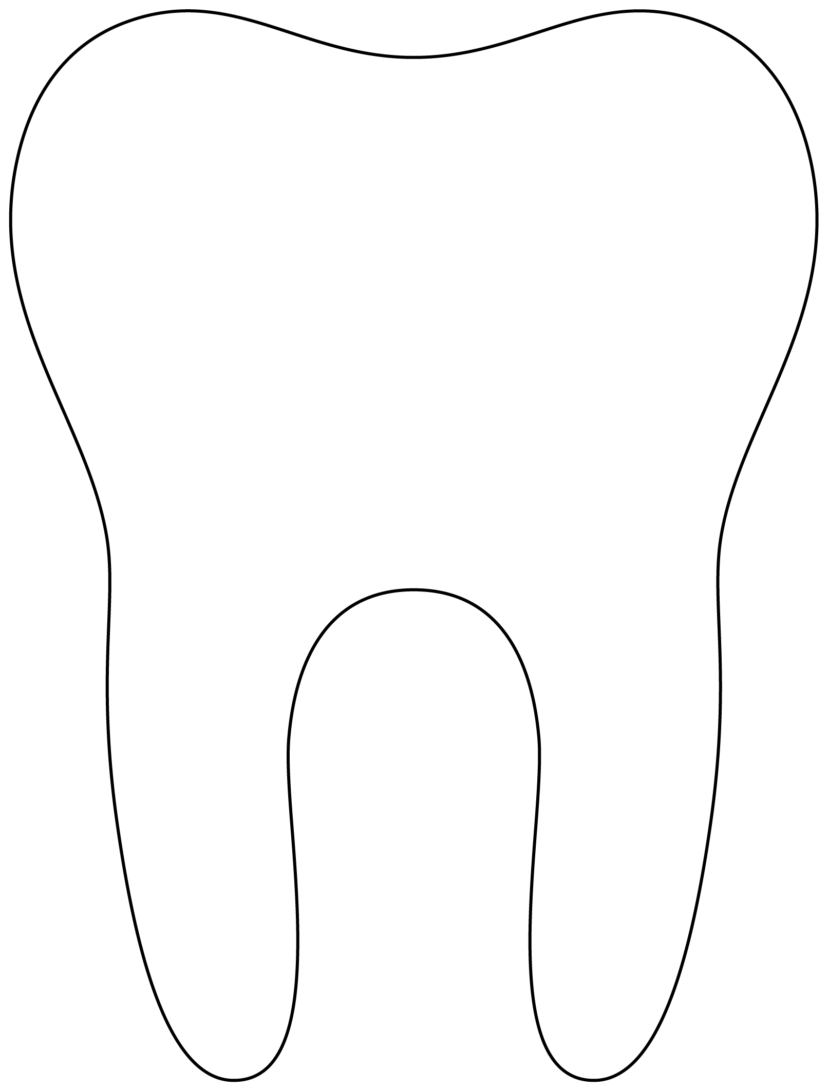 Desenho de Dentes para imprimir