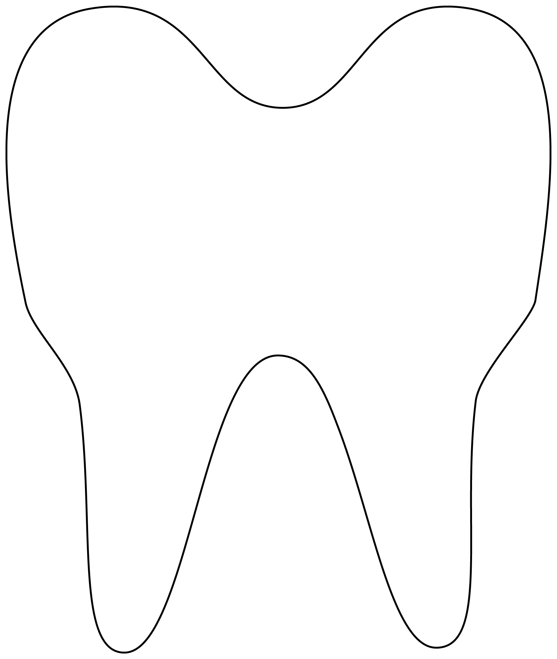 Desenho de Dentes para imprimir