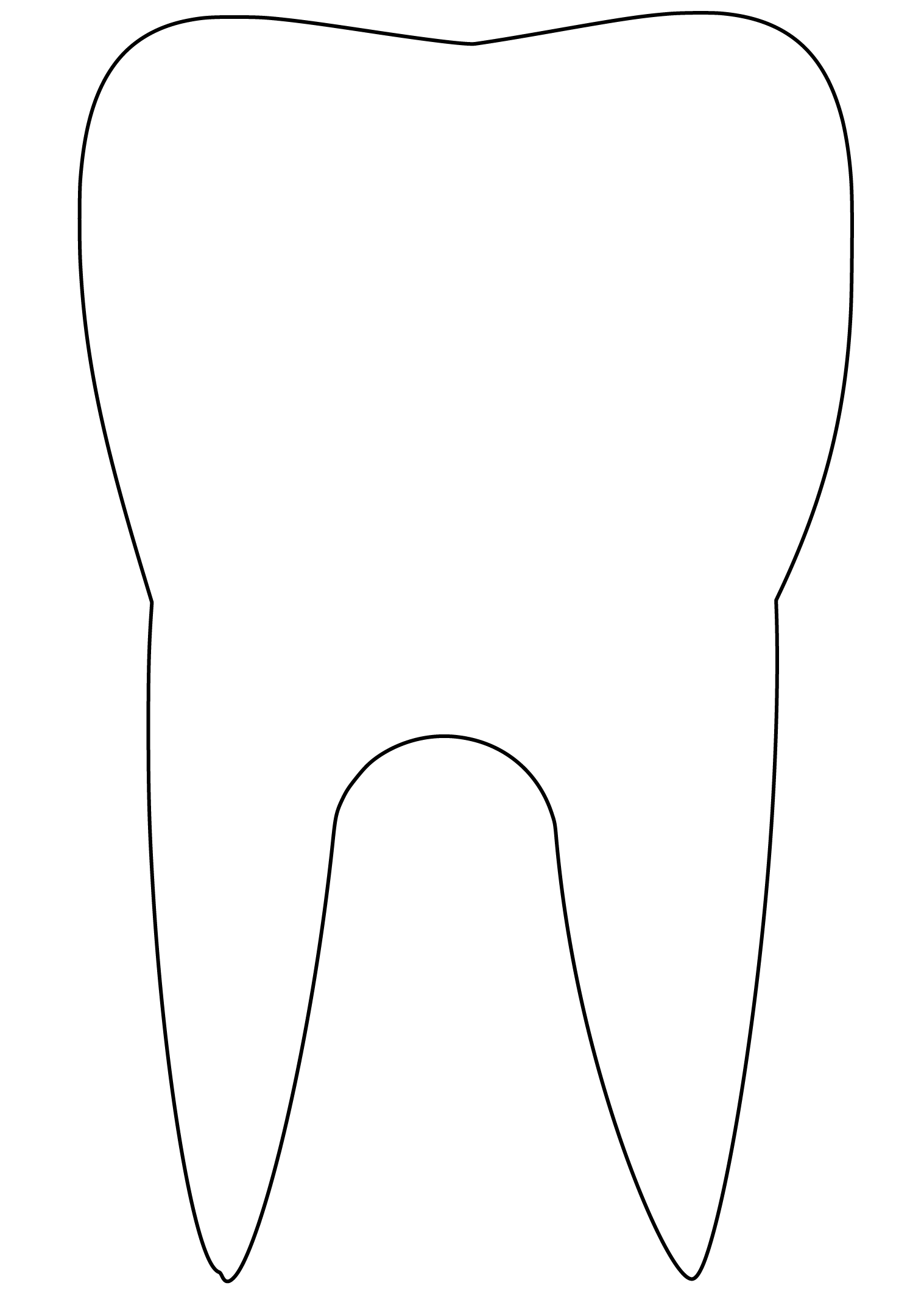 Desenho de Dentes para imprimir