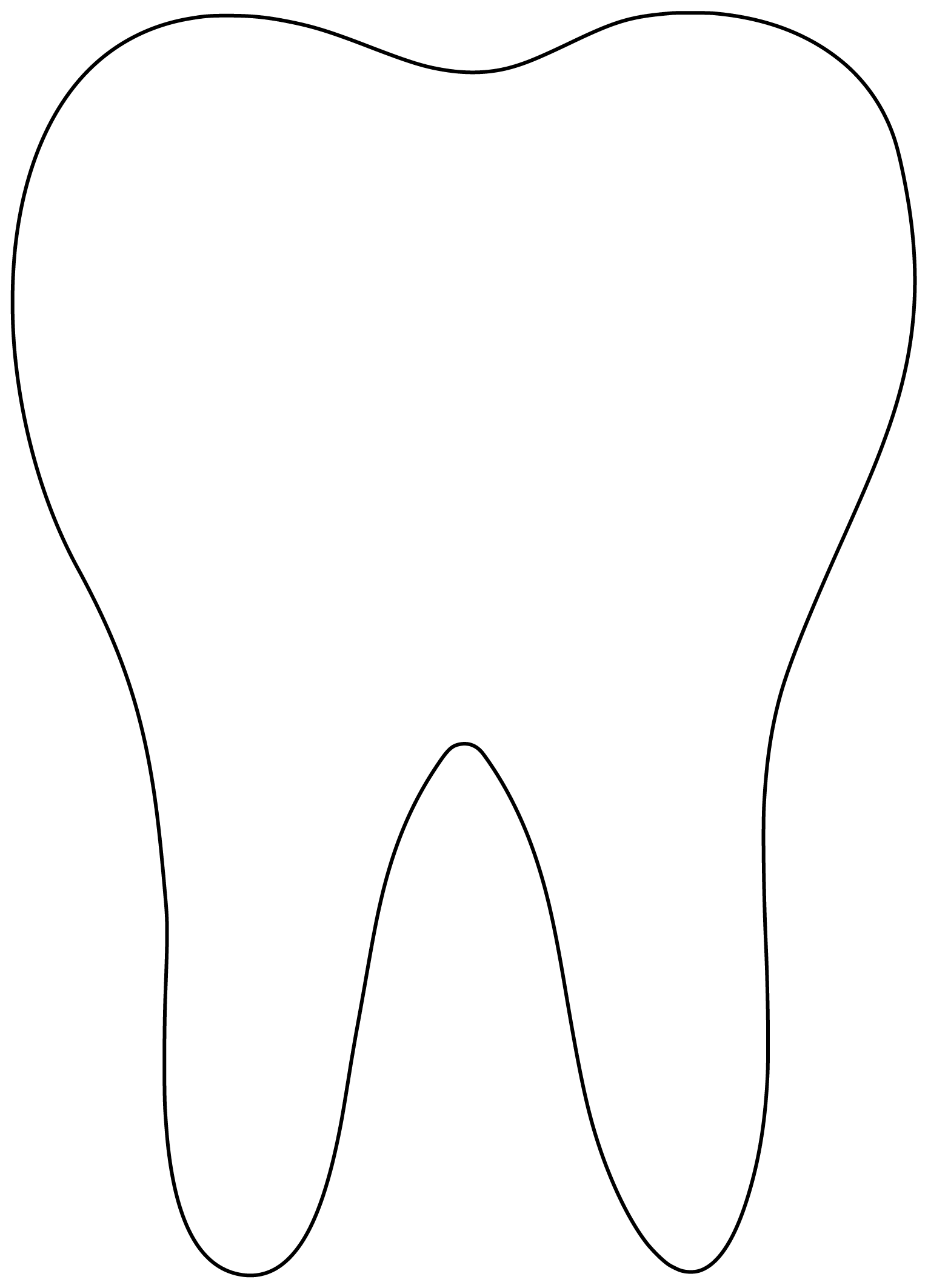 Desenho de Dentes para imprimir