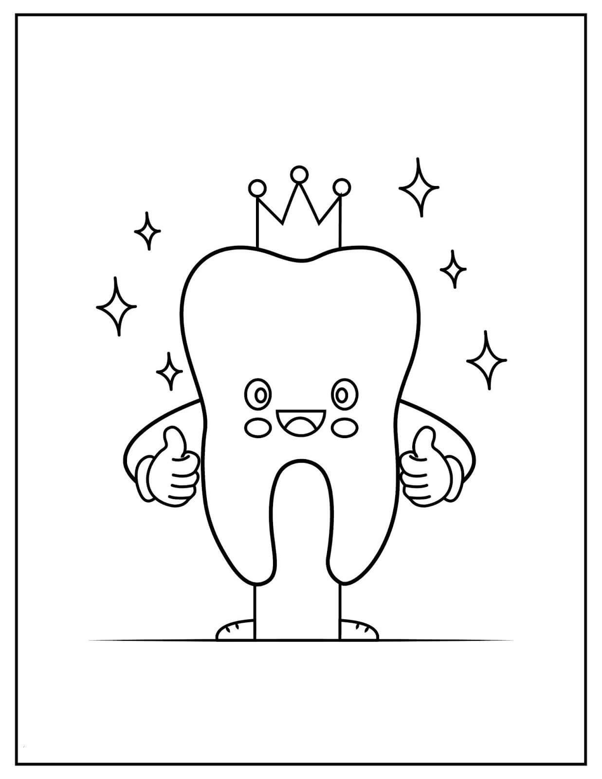 Desenho de Dentes para imprimir