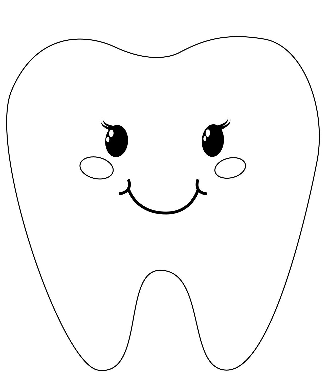Desenho de Dentes para imprimir