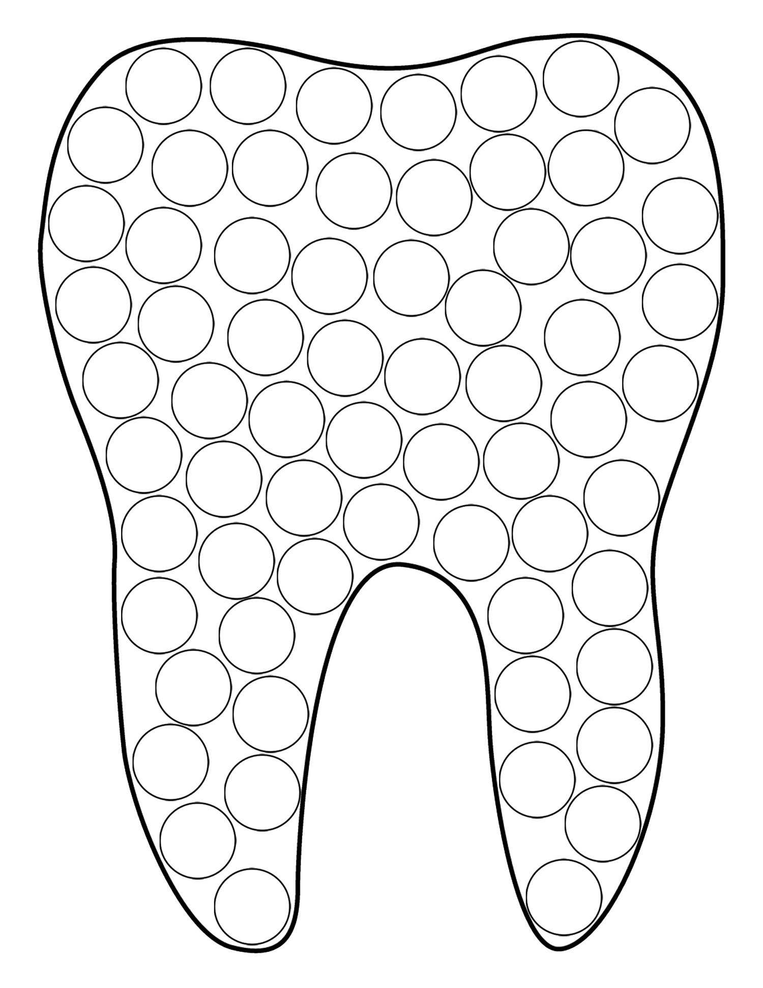 Desenho de Dentes para imprimir